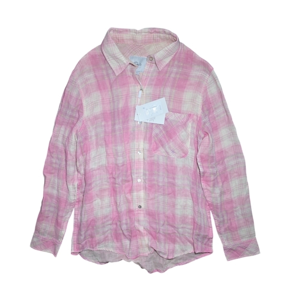 NWT Rails Organic Cotton Check Ellis Button Down … - image 6